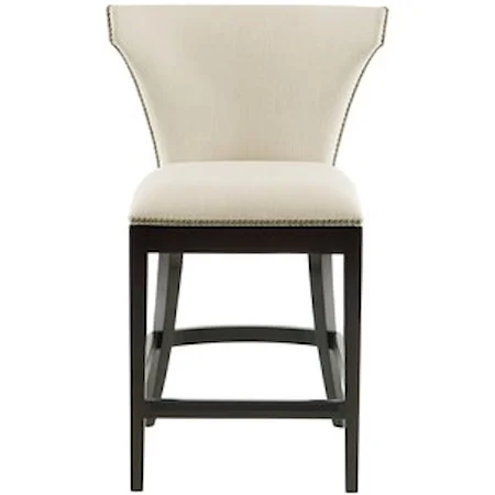 Counter Height Stool with Upholstered Seat